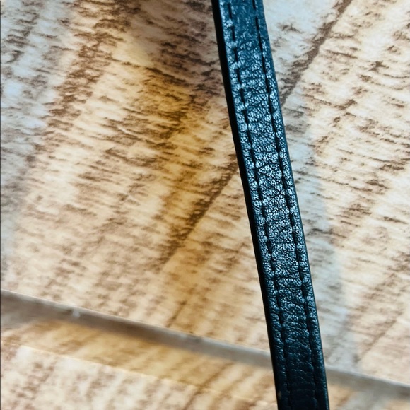 Michael Kors Black Leather and embossed Silver Button Wristlet Vintage - Picture 8 of 16